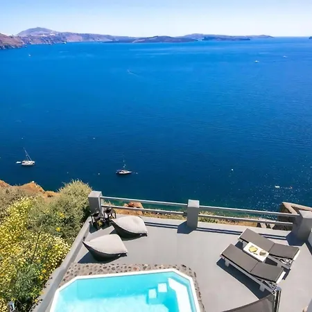 Luxury Santorini Hidden Gem Private Pool Sea Caldera View 1 Bedroom Oia Villa