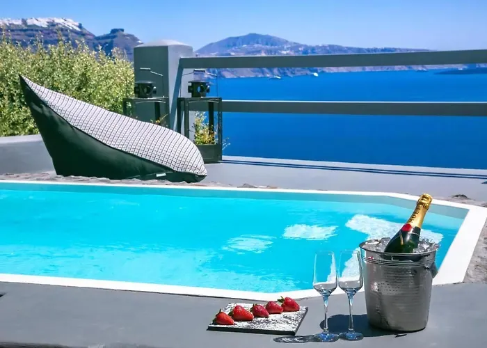 Luxury Santorini Hidden Gem Private Pool Sea & Caldera View